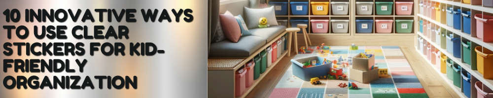10 Innovative Ways to Use Clear Stickers for Kid-Friendly Organization