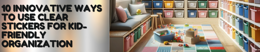 10 Innovative Ways to Use Clear Stickers for Kid-Friendly Organization