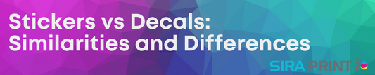 Stickers vs Decals: Similarities and Differences between Stickers and Decals