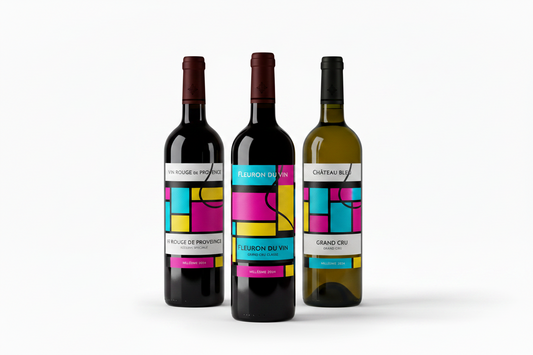 Custom soft touch BOPP wine labels printed by Sira Print in Toronto